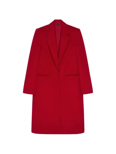Givenchy Coat In Wool In Red