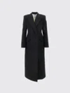 Givenchy Wool Coat With Double Breasted Design In Black