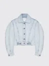 Givenchy Cropped Cocoon Jacket Front Back Yoke Pockets In Blue