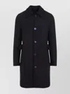 Givenchy Coat Wool Virgin Central Vent In Black