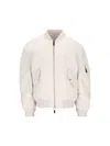 Givenchy Twisted Sleeve Cotton Blend Flight Jacket