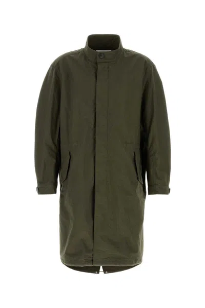 Givenchy Twisted Arm Cotton Parka Clothing In Green