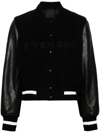 Givenchy Coats In Black,white