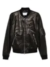 Givenchy Zip-up Leather Bomber Jacket In Black