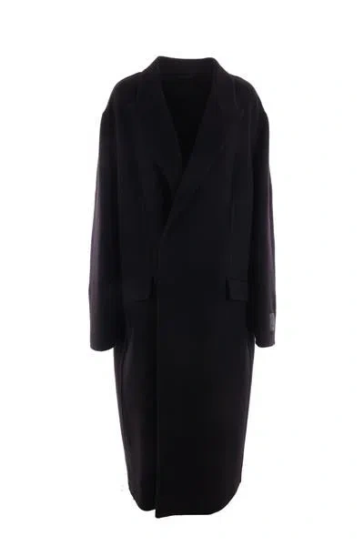 Givenchy Coat In Black Wool