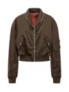 Givenchy Bomber Jacket In Brown Polyamide In Brown