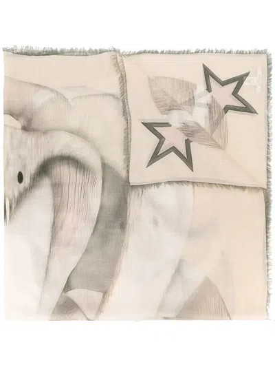 Givenchy Cobra Print Scarf In Neutral