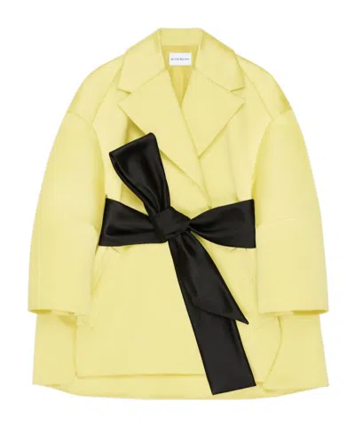 GIVENCHY COCOON COAT IN SATIN WITH CAPE