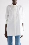 Givenchy Cocoon Cotton Poplin Button-up Shirt In White