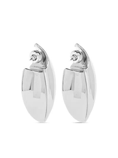 Givenchy Cocoon Curved-shape Earrings In Orange
