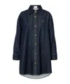 Givenchy Collared Neck Structured Long Sleeves Top In Blue