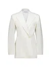 Givenchy Cocoon Double-breasted Tailored Blazer In White