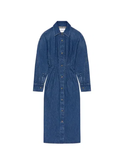 Givenchy Cocoon Dress In Medium Blue Denim