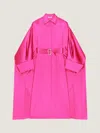 Givenchy Cocoon Dress In Satin In Pink
