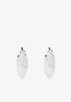 Givenchy Cocoon Drop Earrings In Silver