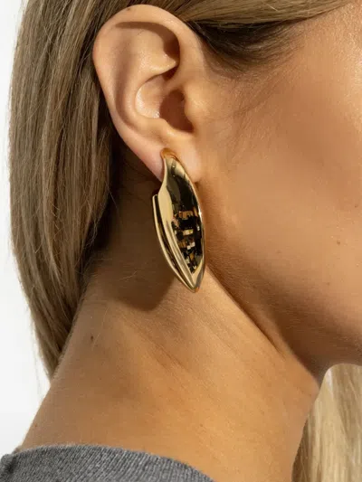 Givenchy Cocoon Earrings In Orange