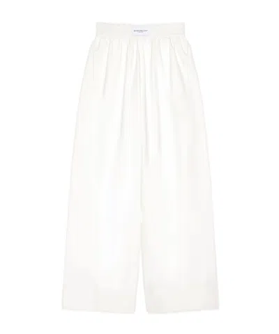 Givenchy Cocoon Elastic-waist Pants In Cotton In Yellow