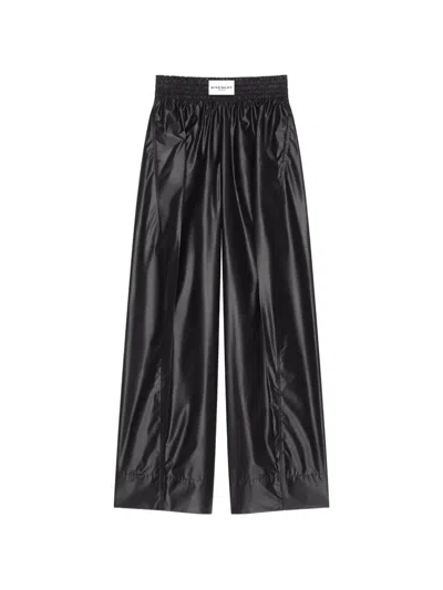 Givenchy Cocoon Hose Aus Technischem Popeline Mit Elastischem Bund In Blue
