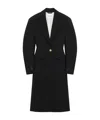 Givenchy Cocoon Fitted Coat In Wool In Black
