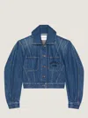 Givenchy Jean Paul Gaultier Multicolor The Yellow Butterfly Polyamide Cardigan In Blue