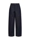 Givenchy Dark Blue Stretch Denim Cocoon Jeans In Blue