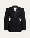 Givenchy Inside-out Cocoon Mini Blazer Dress In Black