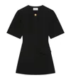Givenchy Mini Dress In Wool In Black