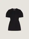 Givenchy Cocoon Mini Dress In Wool In Black