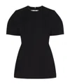 Givenchy Cocoon Mini Dress In Wool In Black