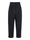 Givenchy Womens Grey Mix Low-rise Straight-leg Wool Trousers In Black