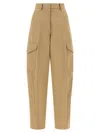 Givenchy Womens Beige Cocoon Straight-leg Cotton-wool Blend Trousers In Neutral