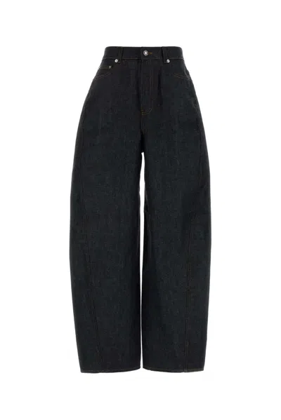 Givenchy Wide-leg Cotton Denim Jeans In Black