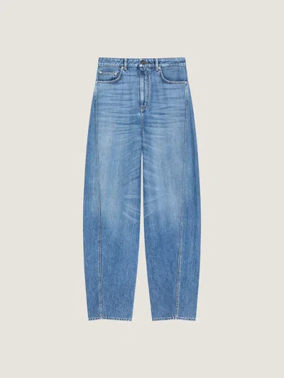 Givenchy Cocoon Pants In Washed Denim