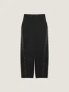 Givenchy Cocoon Pants In Wool With Inside-out Detail In Black