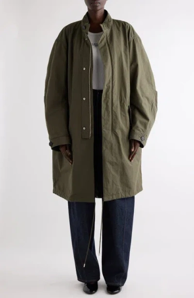 Givenchy Cocoon Parka In Green