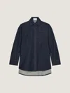 Givenchy Collared Neck Structured Long Sleeves Top