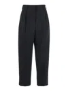 Givenchy Womens Grey Mix Low-rise Straight-leg Wool Trousers In Blue