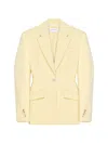 Givenchy Cocoon Single-breasted Blazer In Yellow