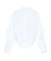 Givenchy Cocoon Slashed Shirt In Poplin In White