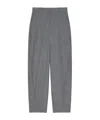 Givenchy Pocket-detail Tailored Wool Trousers In Gray