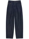 Givenchy Denim Trousers Wide-leg Contrast Stitching