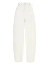 Givenchy Balloon Leg Denim Pants In White