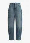 Givenchy Cocoon Wide-leg Jeans In Blue