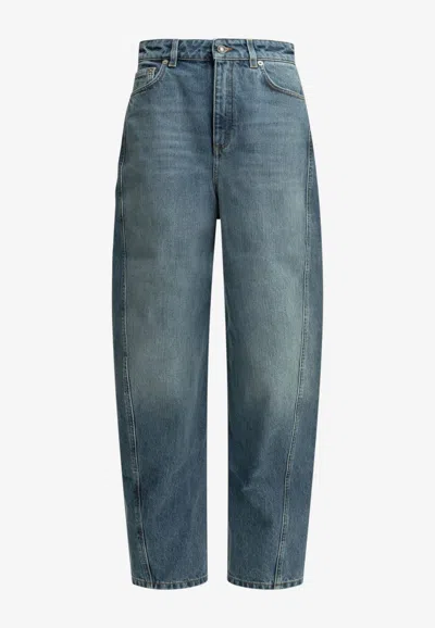 Givenchy Cocoon Wide-leg Jeans In Blue