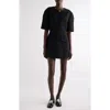 Givenchy Short-sleeve Patch-pocket Mini Cocoon Dress In Black