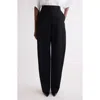 Givenchy Cocoon Wool Grain De Poudre Pants In Black