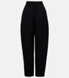 Givenchy Cocoon Wool Wide-leg Pants In Black