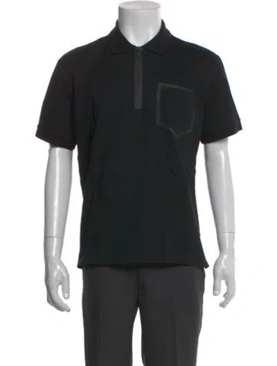 Pre-owned Givenchy Collar Short Sleeve Polo Shirt In Black