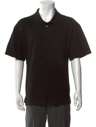 Pre-owned Givenchy Collar Short Sleeve Polo Shirt In Black