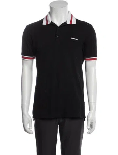 Pre-owned Givenchy Collar Short Sleeve Polo Shirt In Black